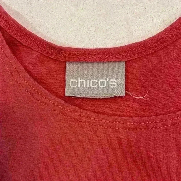 Chico’s Women’s Tank Top Mauve Stretchy Scoop Neck Sleeveless Pullover Casual - Picture 2 of 5